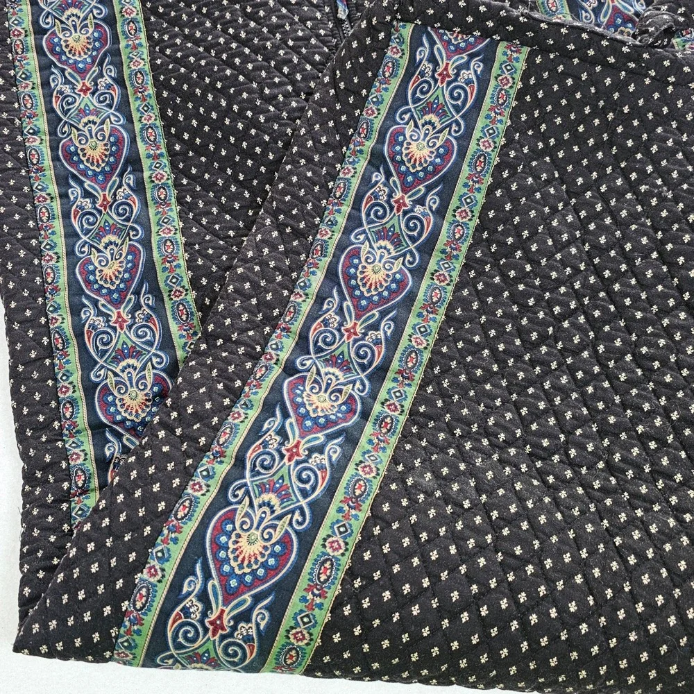Vera Bradley Night Owl Quilted Cotton Garment Bag Carrier Brown Paisley‎ Retired